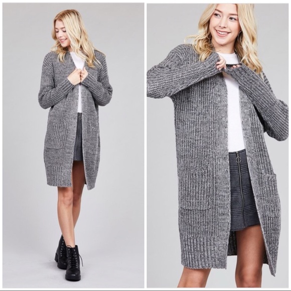 Clearance ‼️BERRY MARLED DOLMAN OPEN - Cardigan - Picture 4 of 4